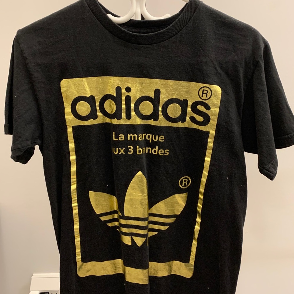 Black & Gold Adidas tee